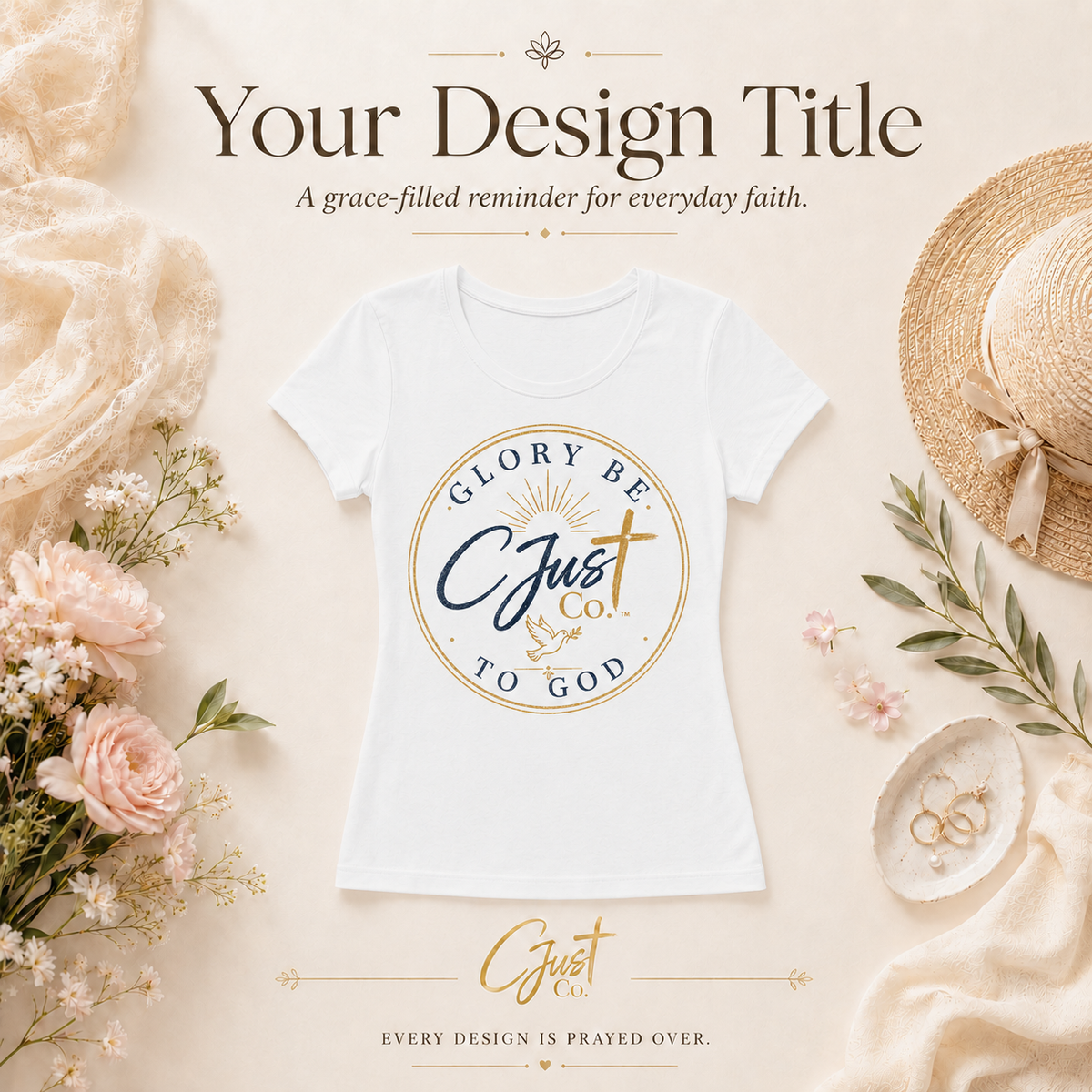 Glory Be to God — Women’s Port & Company Fan Favorite Tee