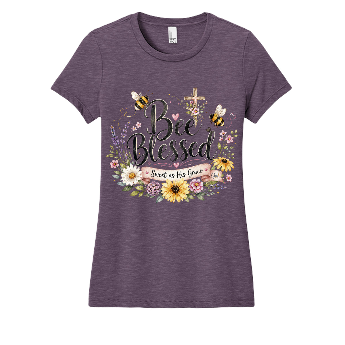 Heathered Eggplant - DM108L - FRONT