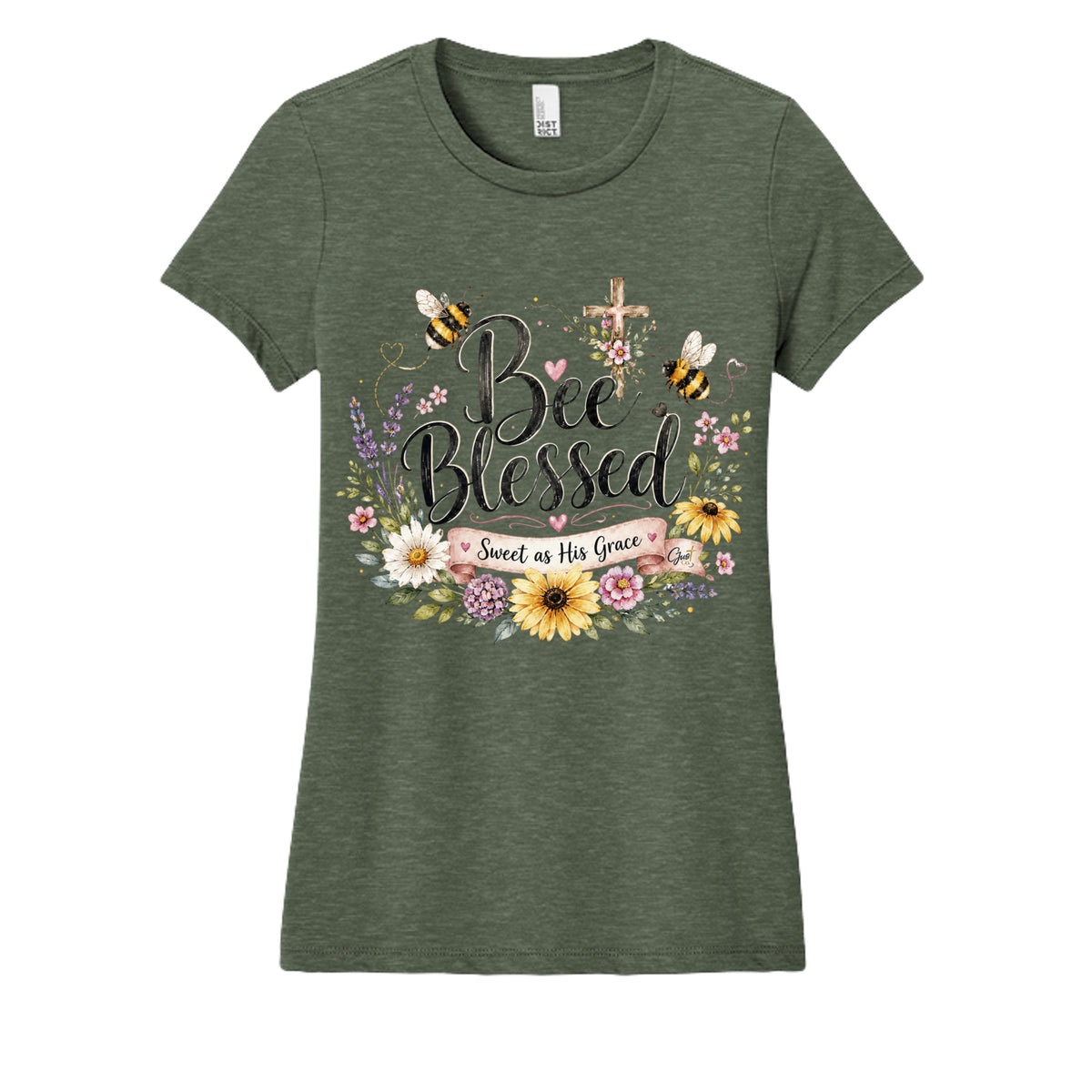 Heathered Olive - DM108L - FRONT