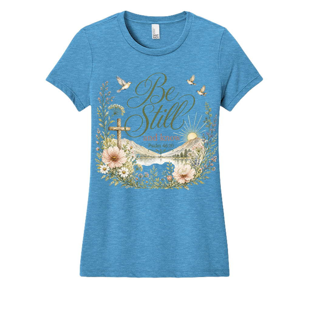 Heathered Bright Turquoise - DM108L - FRONT