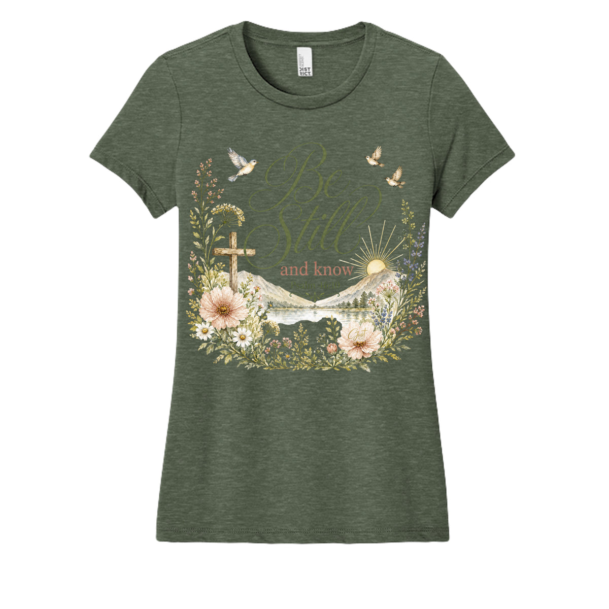 Heathered Olive - DM108L - FRONT