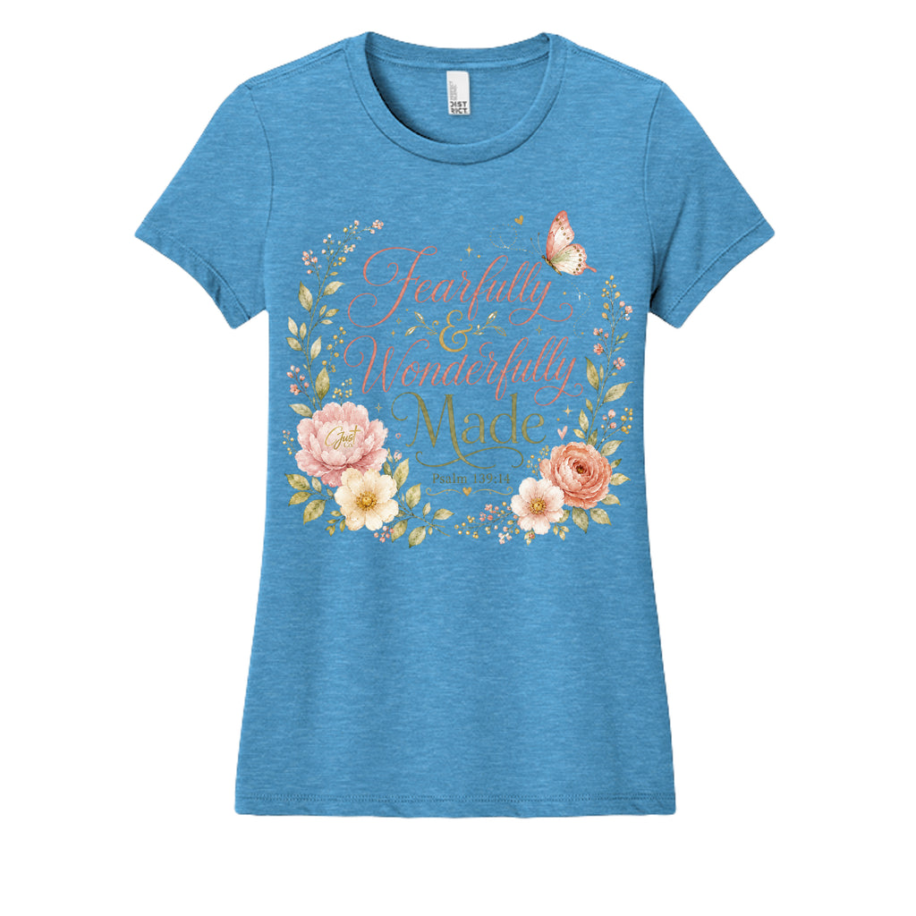 Heathered Bright Turquoise - DM108L - FRONT