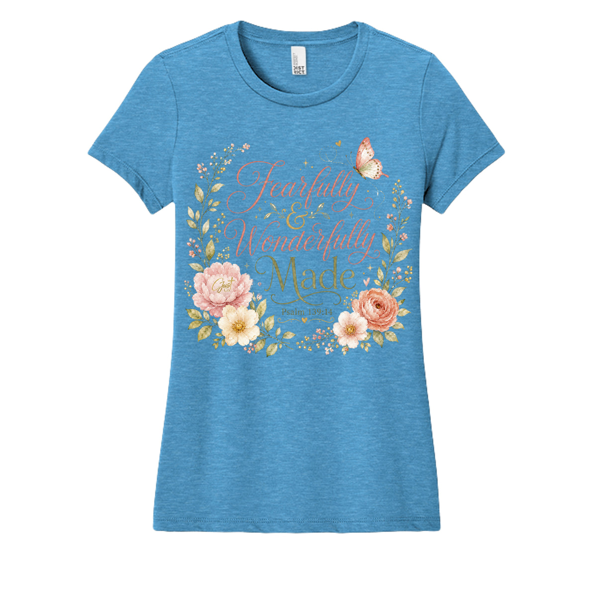 Heathered Bright Turquoise - DM108L - FRONT