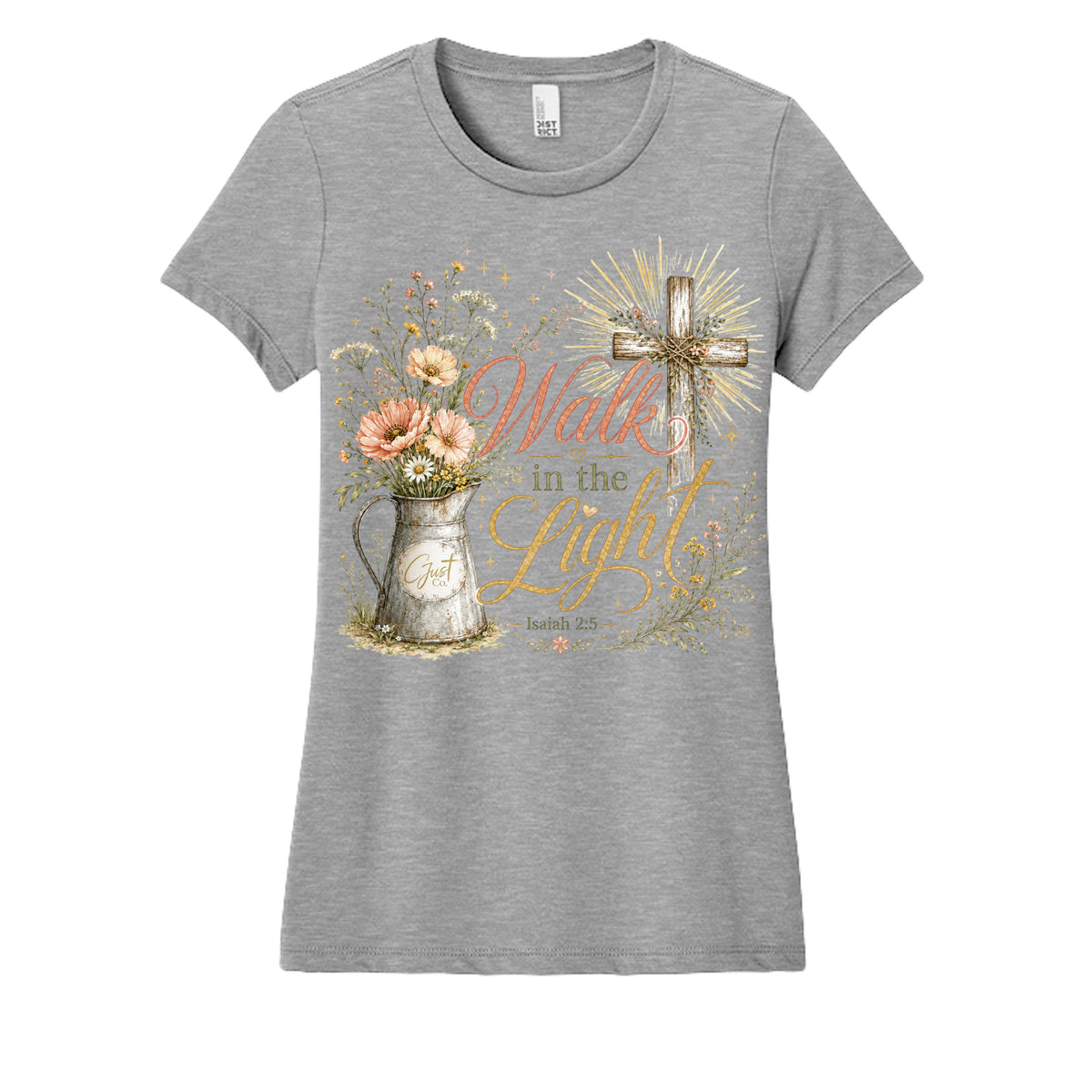 Light Heather Grey - DM108L - FRONT