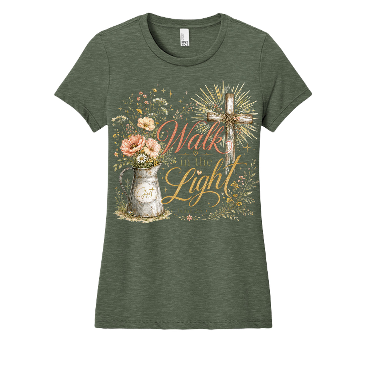Heathered Olive - DM108L - FRONT